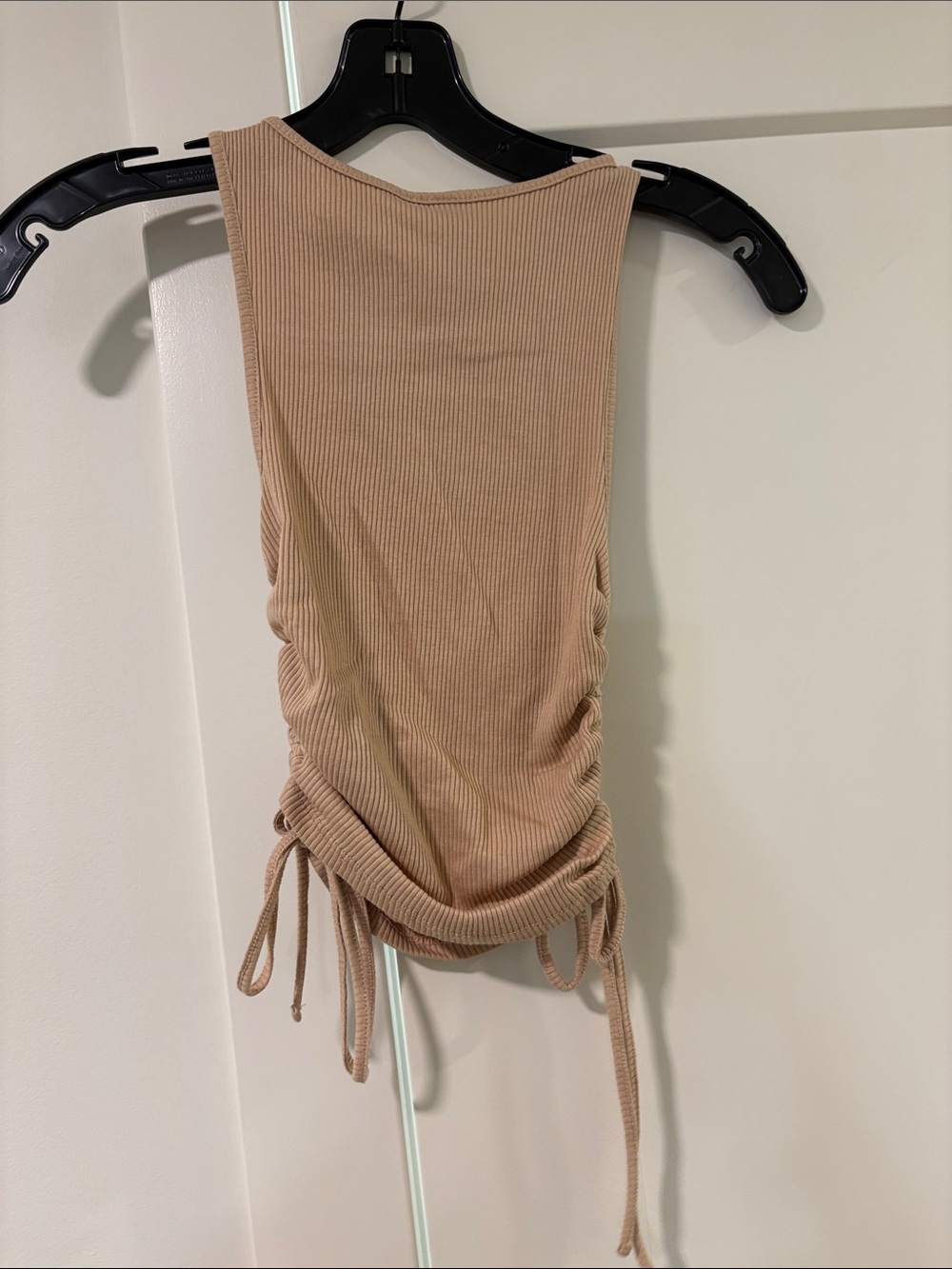 H&M Beige Ribbed Drawstring Tank Top - Picture 4 of 4